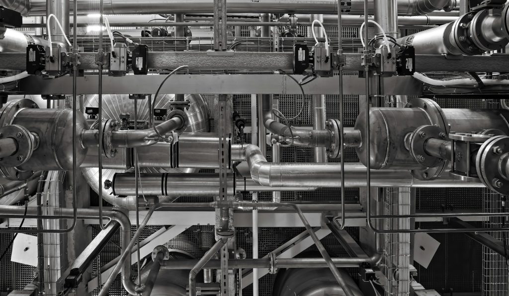 Industrial pipeline equipment — illustrative