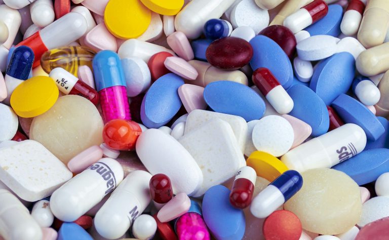 Assorted prescription medicine capsules and tablets